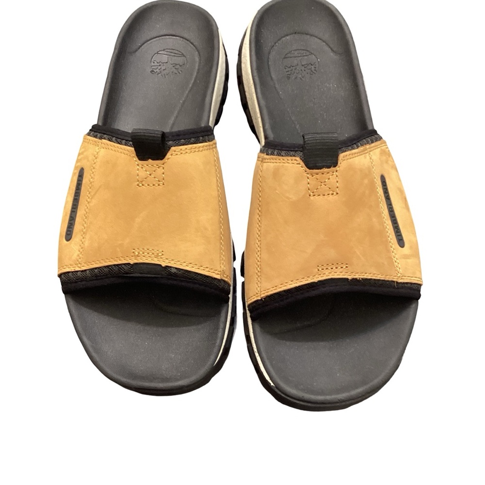 Timberland Garrison Trail Slide Sandals Wheat Nubuck Men’s Size 12